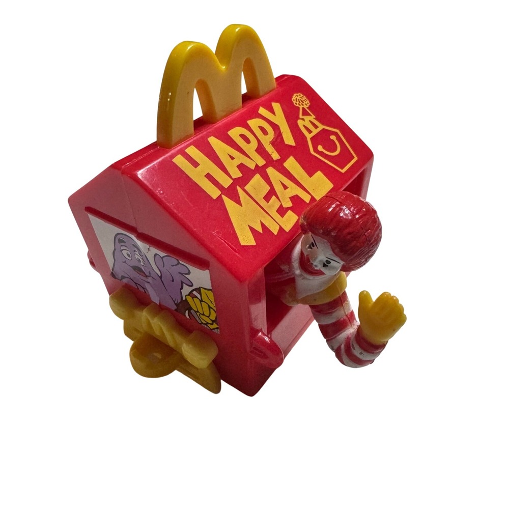 McDonalds 1994 Ronald McDonald Happy Meal Box Train Car Vintage Toy